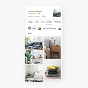 Liste de produit
